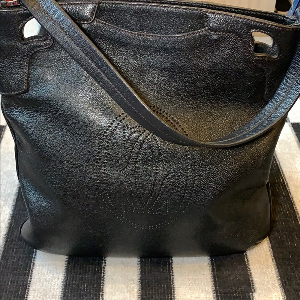 Cartier Black Leather Marcello de Cartier Hobo